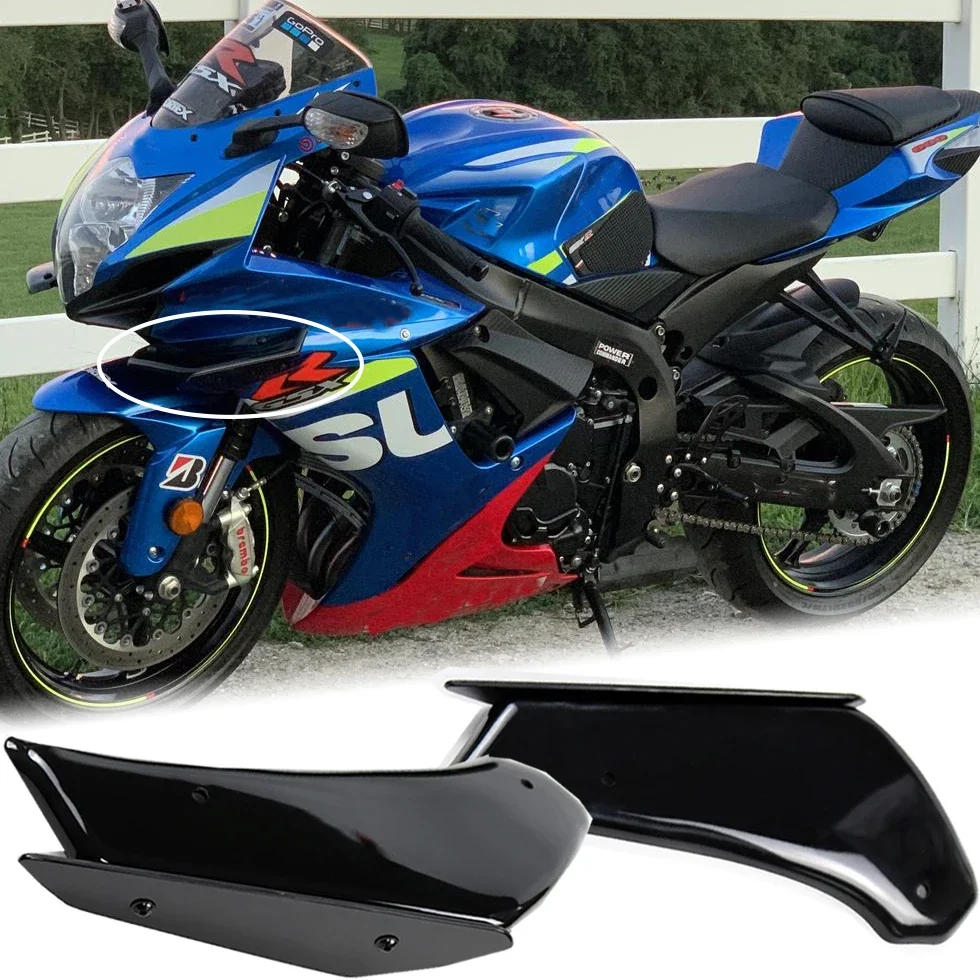 For Suzuki GSXR 600 GSXR750 GSX-R 750 2011-2023 2024 GSXR600 Winglet Motorcycle Part Aerodynamic Wing Kit Fixed Spoilers Fairing