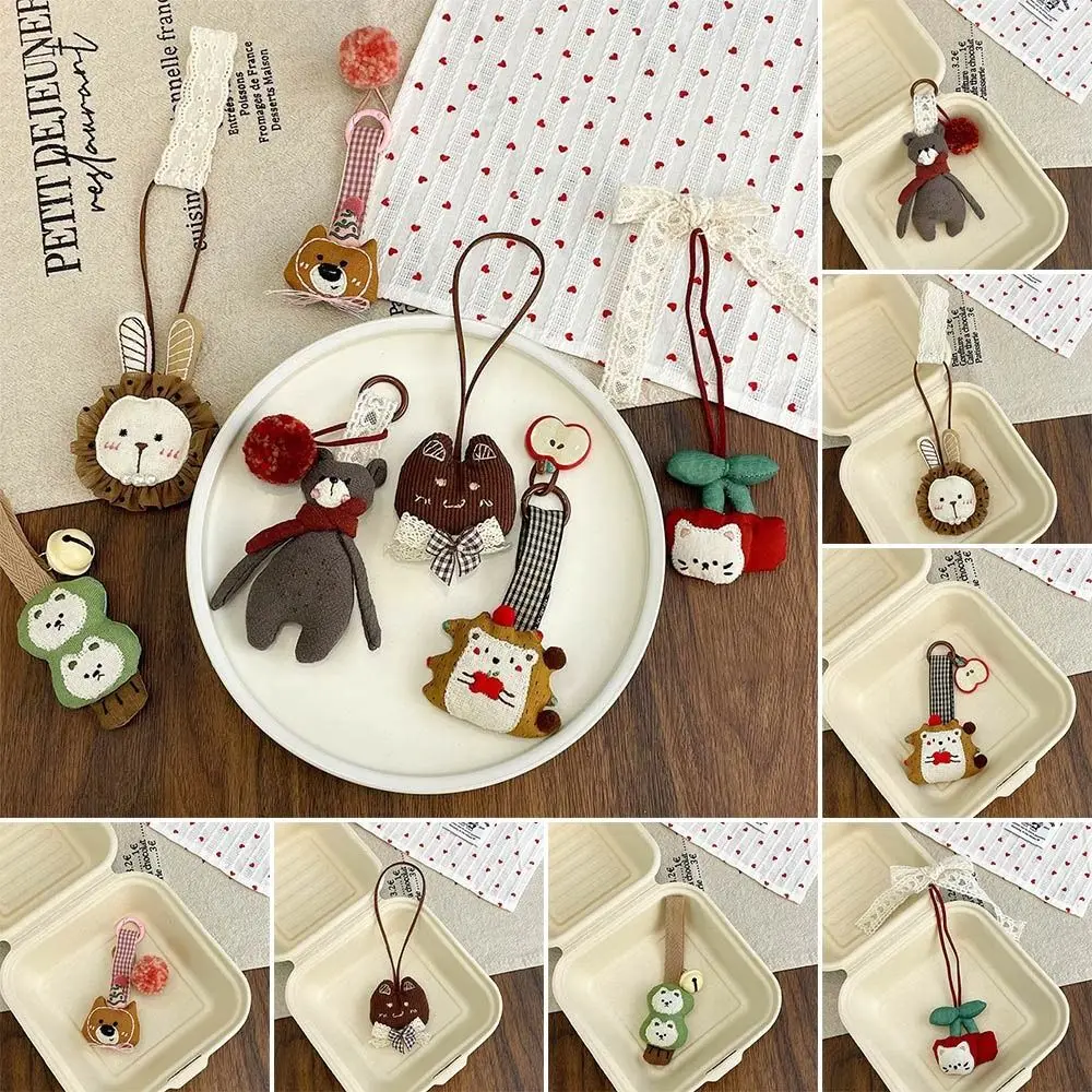 

Gift Doll Keychain Kawaii Cute Car Key Ring Small Bear Cartoon Backpack Pendant