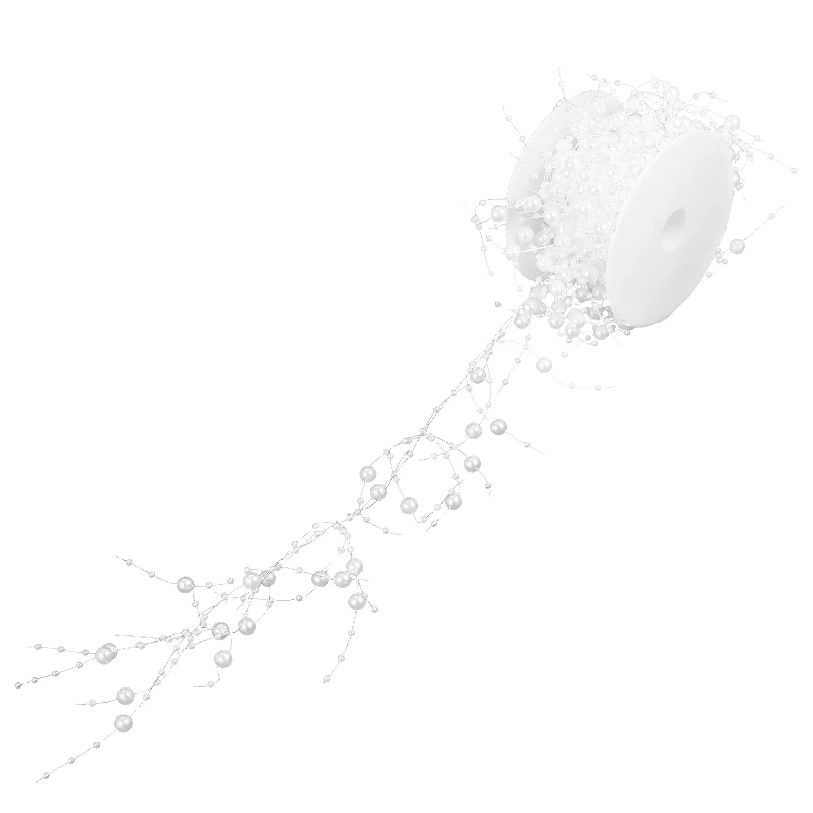 1 Rolle Perlenschnur zum Dekorieren von Vasen, Basteln, Girlanden, Tischdekoration, Zubehör