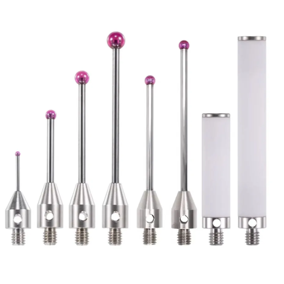 Three-dimensional probe, three-coordinate measuring probe, ruby probe head, CNC machine tool dedicated measuring probe, thread M