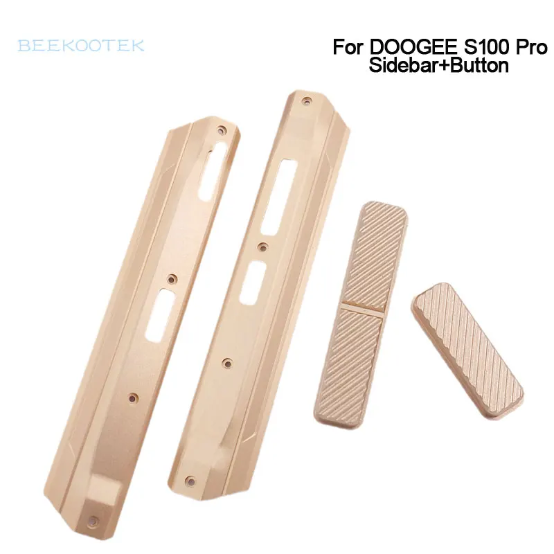 Original DOOGEE S100 Pro Rear Cover Aluminum Piece Left Right Decorative Parts Volume Custom Button For DOOGEE S100 Pro Phone