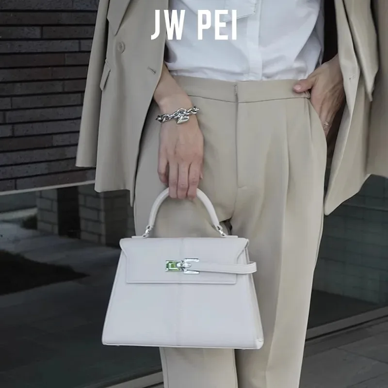 2026 JW PEI Luxury Kelly Bag, Retro Metal Lock Handbag, Versatile Commuter Crossbody Shoulder Bag