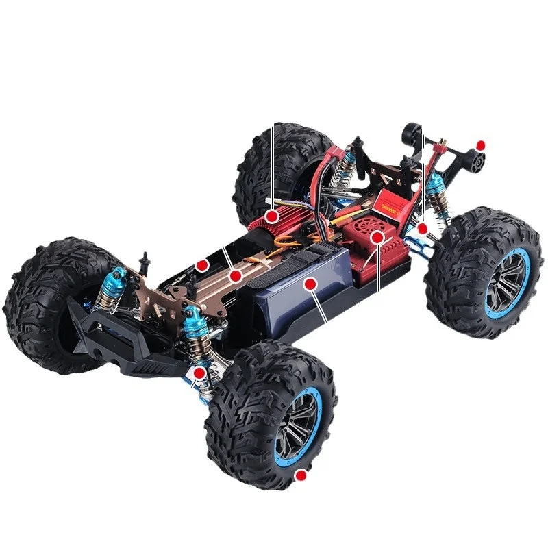 Rc Four-Wheel Drive High-Speed Off-Road Shock Absorption Waterproof 1: 10 Model Car Wireless Remote Control Hot-Selling Toys