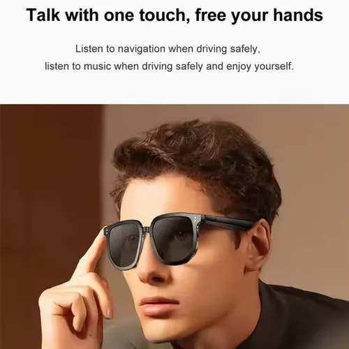 Imagen 2 del producto Cámara V1 PRO, gafas inteligentes con disparo remoto, auriculares UV TWS con Control táctil, auriculares de conducción ósea, gafas de sol inteligentes HIFI