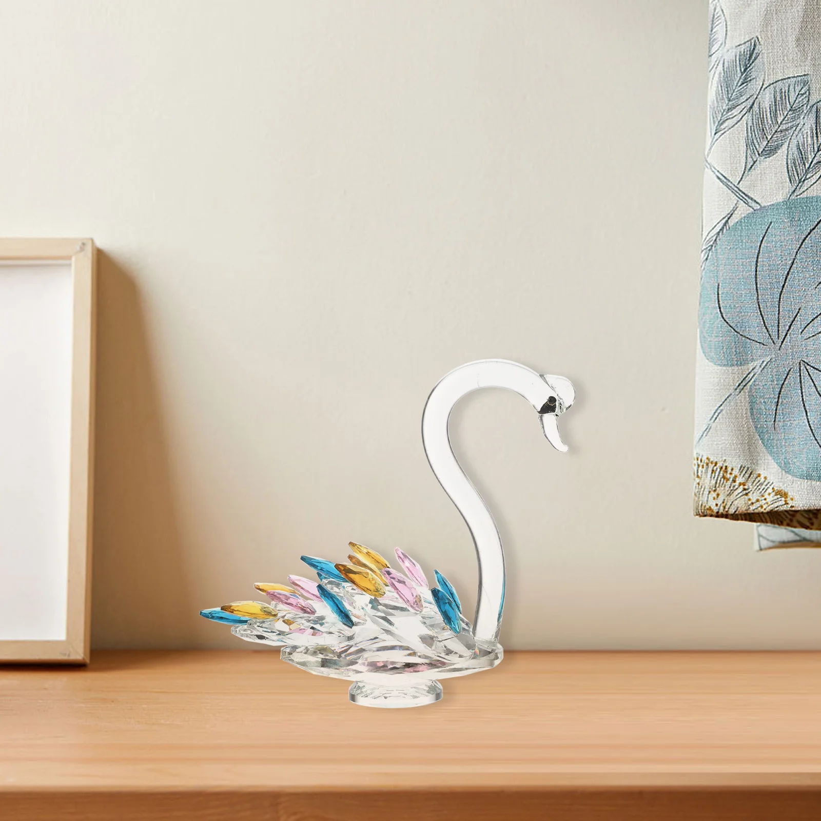 

Crystal Swan Adorn Exquisite Unique Desktop Car Interior Home Office Decor Creative Gift Christmas Birthday Anniversary
