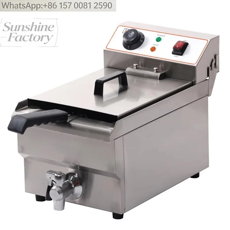 「hit Product」Electric Deep Fryer Machine For Home 10ltr Single Tank Commercial Fryer With Basket Pressure Fryer