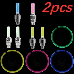 Neon Bicycle Valve Light Motion Sensor LED Light With Battery Road MTB Tire Air Valve Tyre Flash Lamp Taillight Bike Accessories