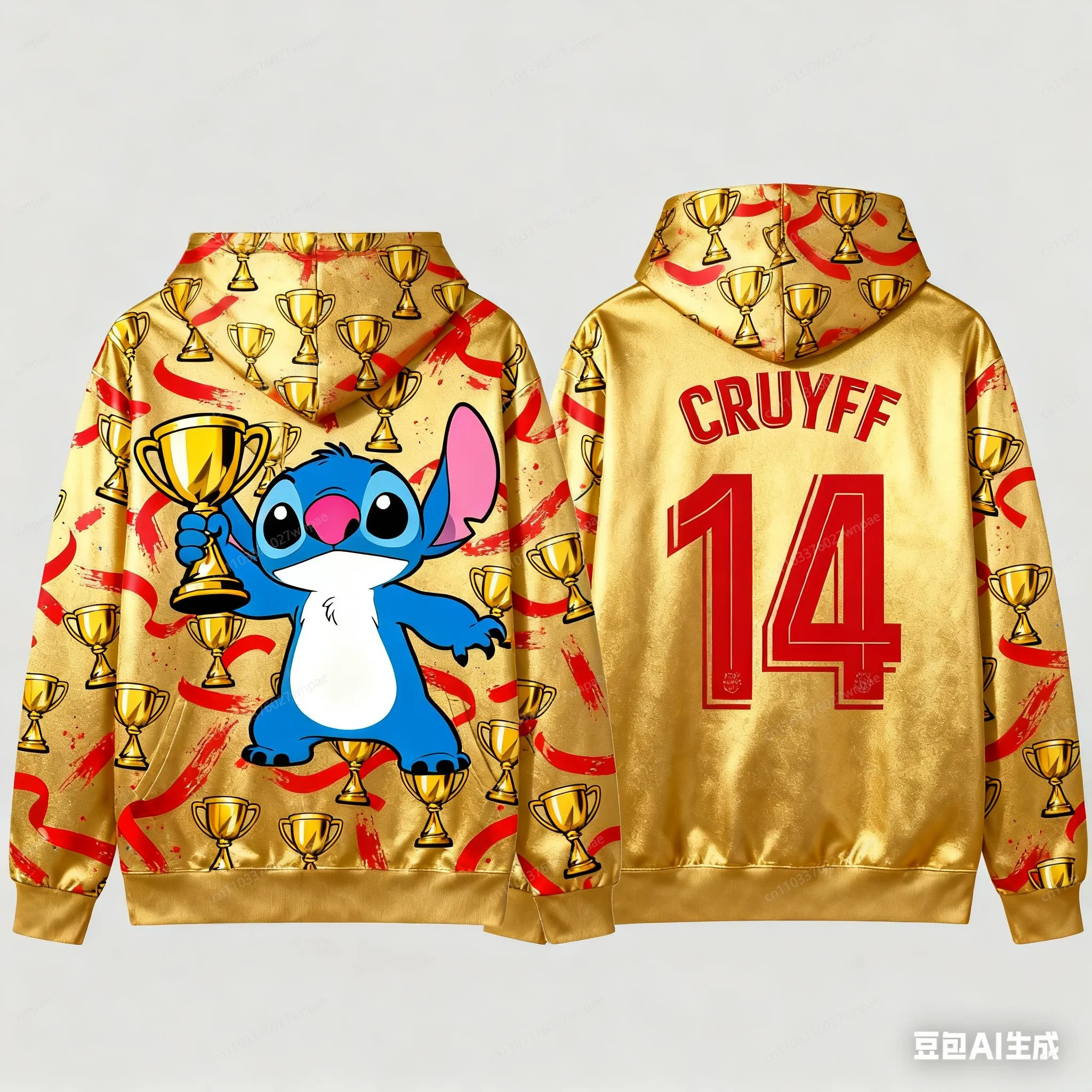 سترة جيرسي بغطاء للرأس بطباعة ثلاثية الأبعاد من AI-Creative Stitch: أنيقة ومريحة رياضية كاجوال كلاسيكية، ضرب عالمي لطيف وأجنبي، جاهز للجنسين للبالغين والأطفال