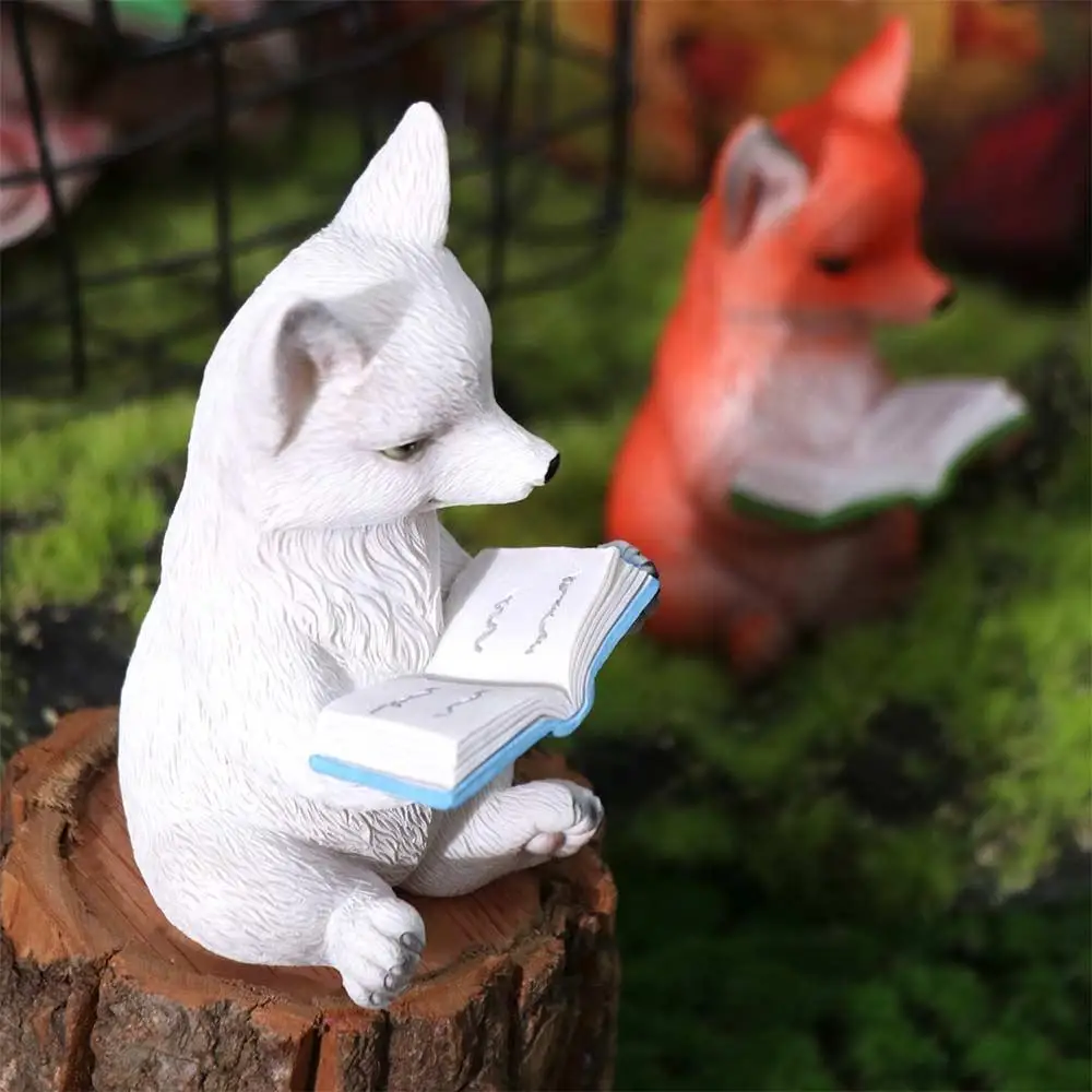 

Cute Nine Tailed Animal Figurine Handicraft Resin Crafts Animal Sculpture Toys Unique Garden Animal Statue Table Decoration