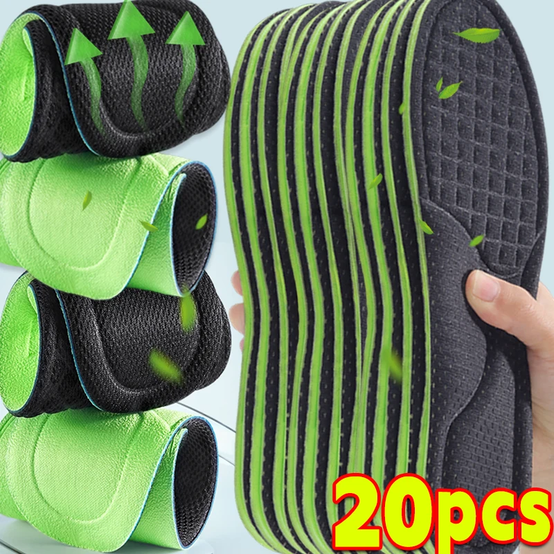 Unisex Soft Memory Foam Orthopedic Insoles Deodorizing Insole Shoes Sports Absorbs Sweat Breathable Antibacterial Shoe Accessory