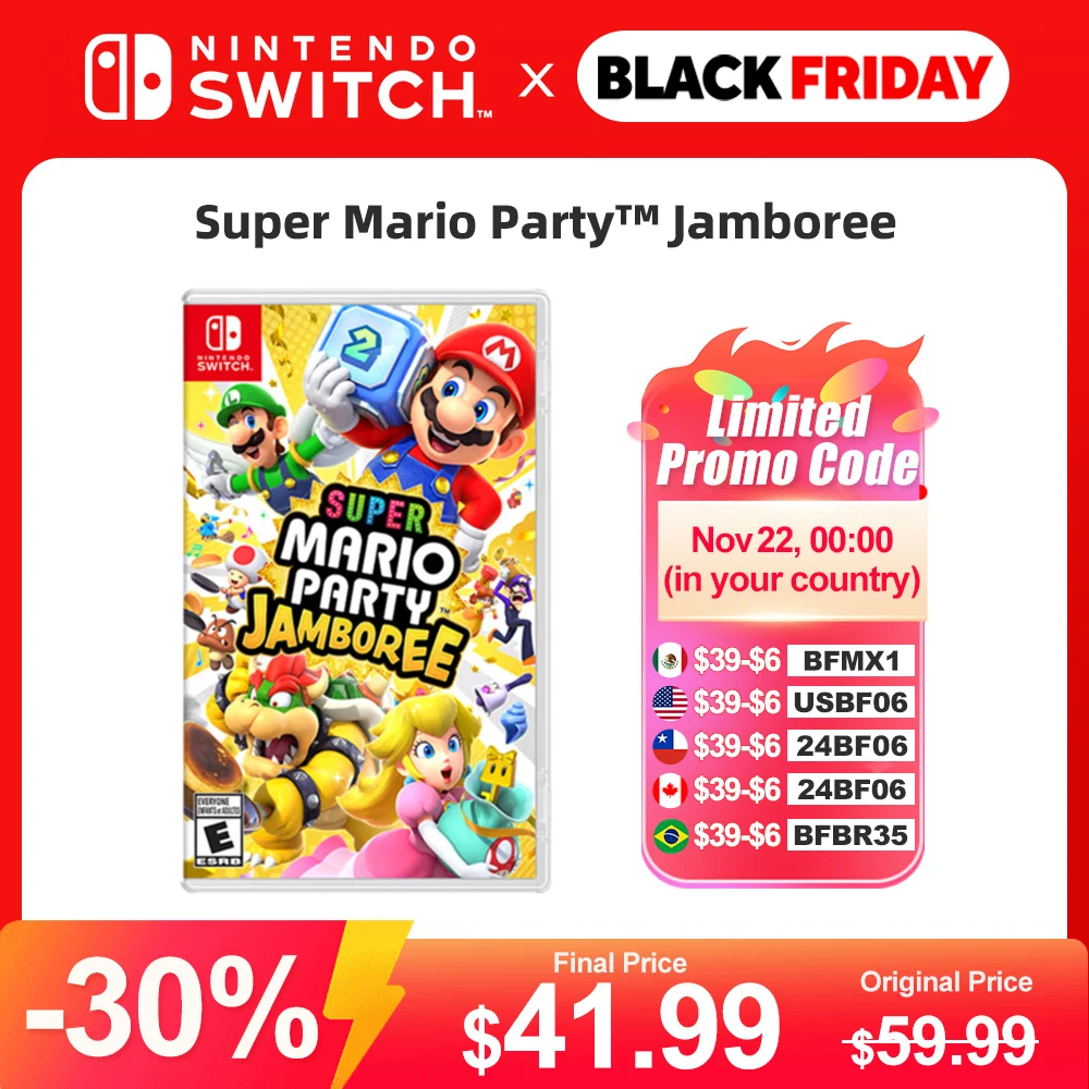 Super Mario Party Jamboree Nintendo Switch Game Deals 100% Official Original Physical Game Card Support Multiplayer for Switch