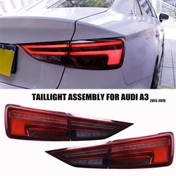 Car LED Tail Lights For Audi A3 2013-2019 Sedan Auto Rear Light Assembly Upgrade Dynamic Signal Lamp Highlight Accessories