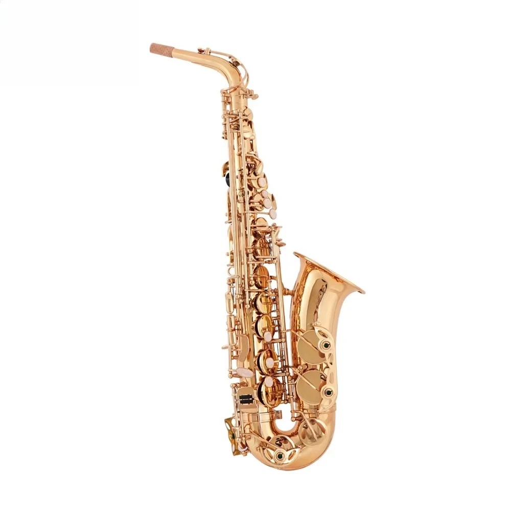 Music Wood Wind,Instrument Special Brass Body Nickel White Copper Piston Alto Saxophone