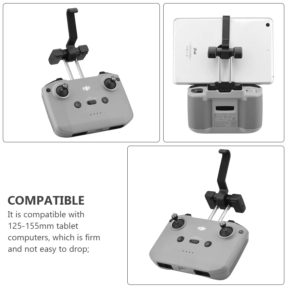 

Drone Remote Controller Tablet Mount Extender Compatible for 125-155mm Tablets Rugged Durable Holder for Aerial Photography