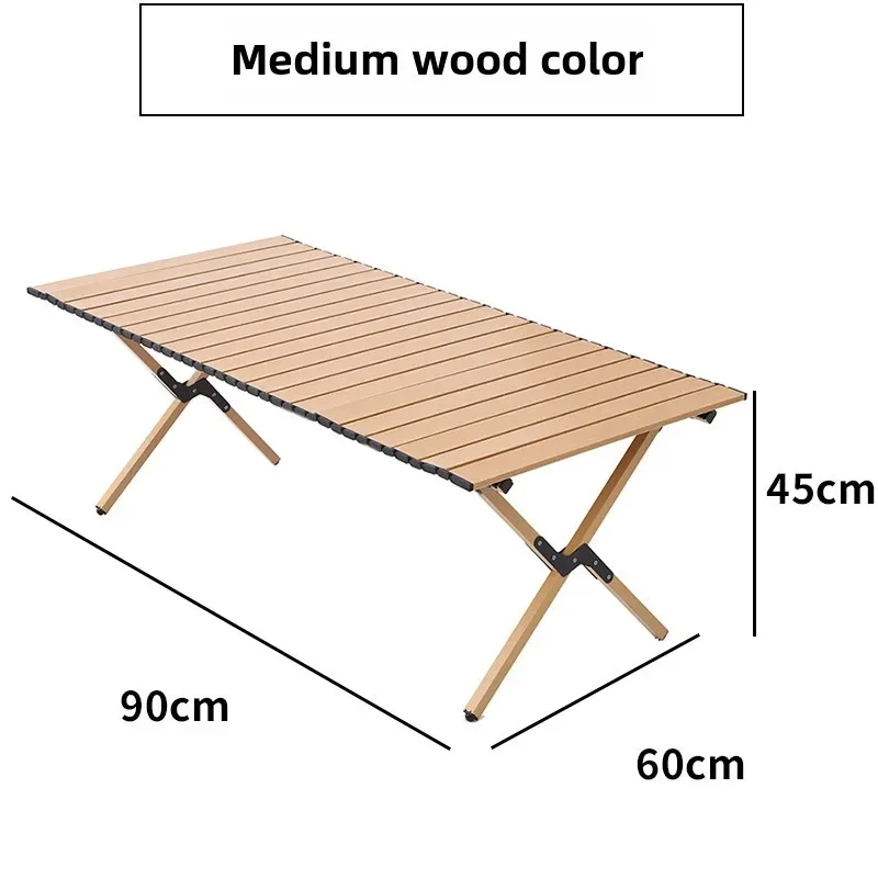 Folding Table Portable Multifunctional Titanium Steel Table for Self-Driving Camping Picnic