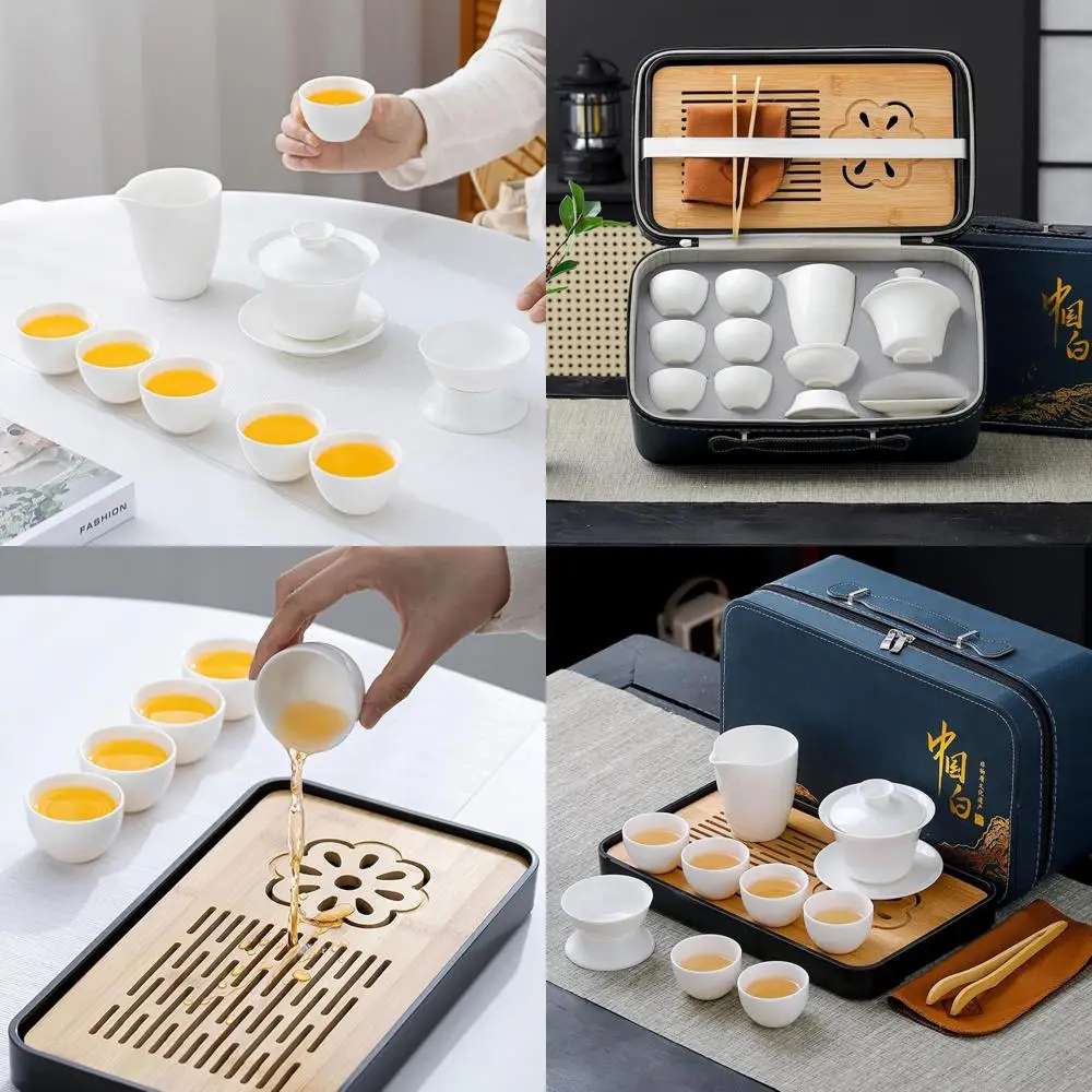 

Traditional Chinese Teaware Set: 6-Cup Gongfu Style with Gaiwan for Adult Tea Lovers