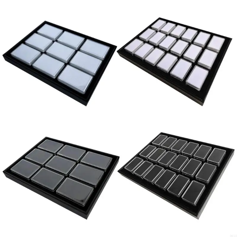 

High Capacity Vertical Jewelry Display Tray For Gemstones Beads Storage With Sturdy PU Acrylic Base 964A