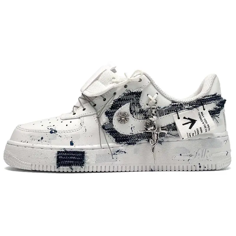 

[Вечные розы на заказ для мужчин и женщин]Nike Air Force 1, износостойкие и легкие низкие туфли для скейтборда унисекс