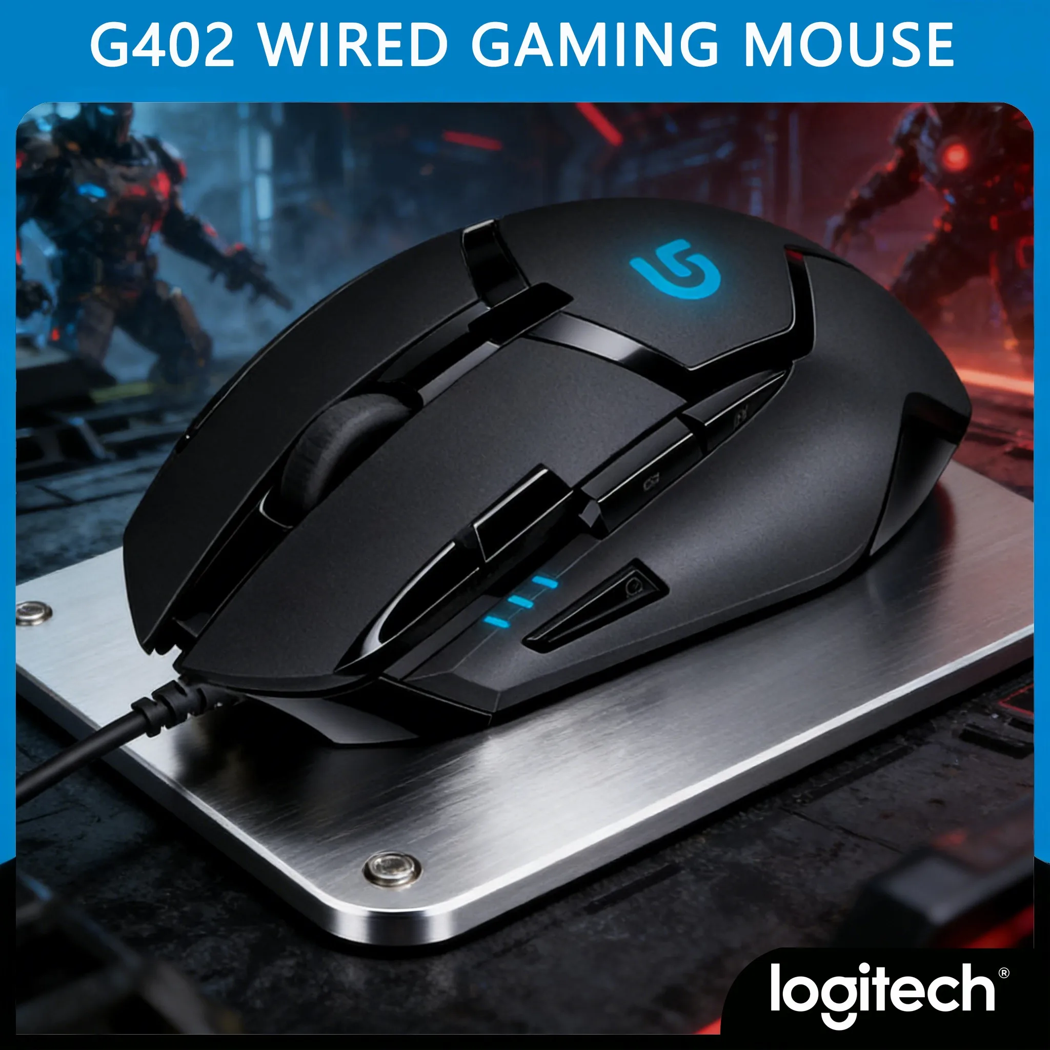 

G402 Wired Budget FPS Mouse Best-Selling Model Macro Programmable