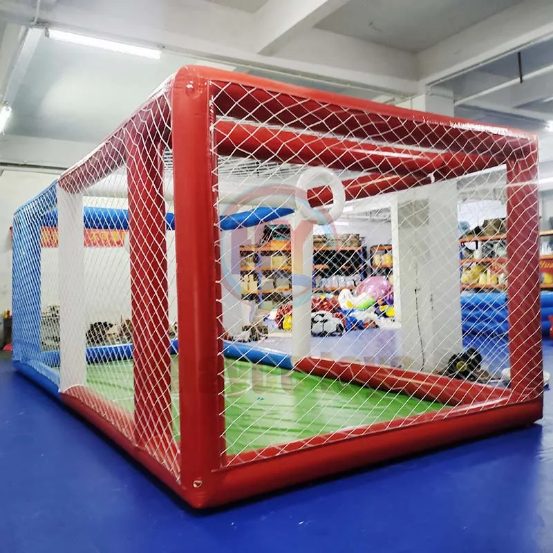 Inflatable drone football field aircraft training frame outdoor football field fence competition pneumatic model custo