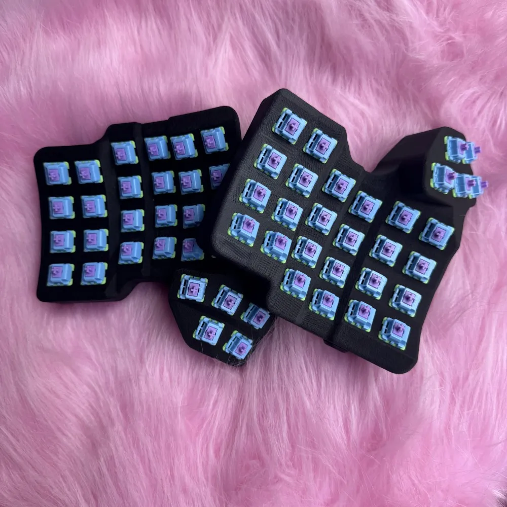 Scylla Manuform Split Keyboard 4x6 Custom Wired Single-mode Hot Swap/welding Keyboard Kit 3D Printing Case VIAL 58keys Keyboard