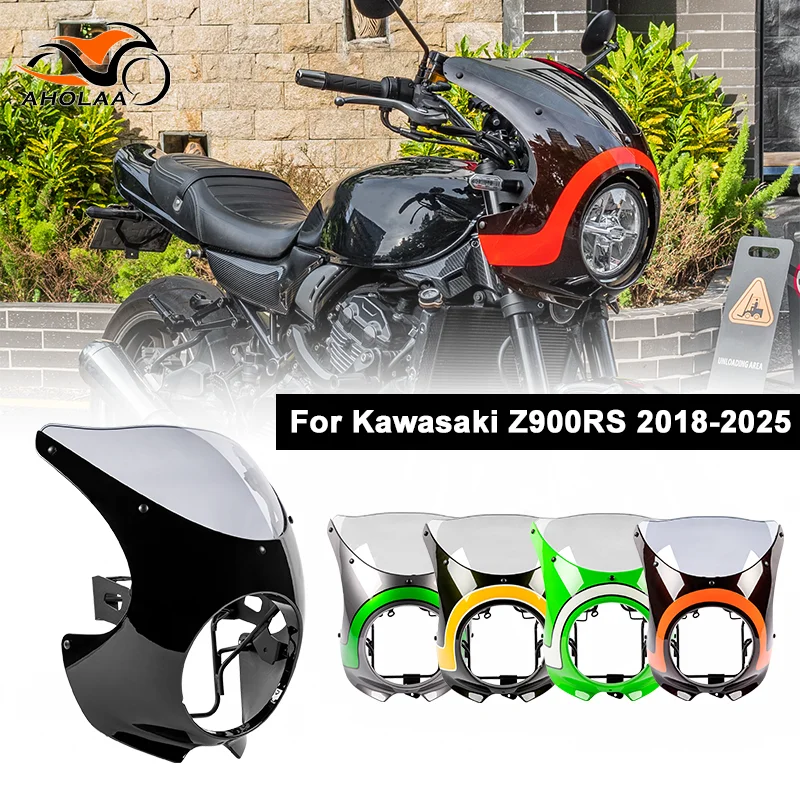 

Z900 RS передняя фара обтекатель лобового стекла для Kawasaki Z900RS 2018-2025 фара лобовое стекло рамка аксессуары для мотоциклов