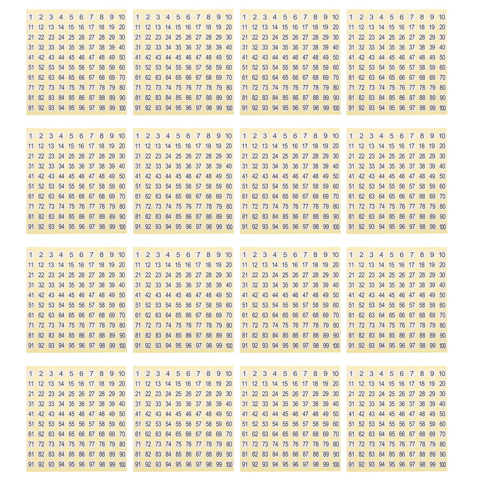

15 листов маленьких круглых наклеек с номерами от 1 до 100, легко съемные клейкие этикетки для классификации, хранения, шкафов, бутылок, ключей, банок