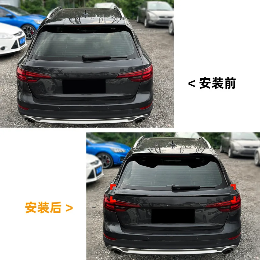 هذا مناسب للتعديل عبر الحدود للجناح الأوسط ومفسدين الجناح الخلفي لسيارة AUDI A4 B9 AVANT Esta