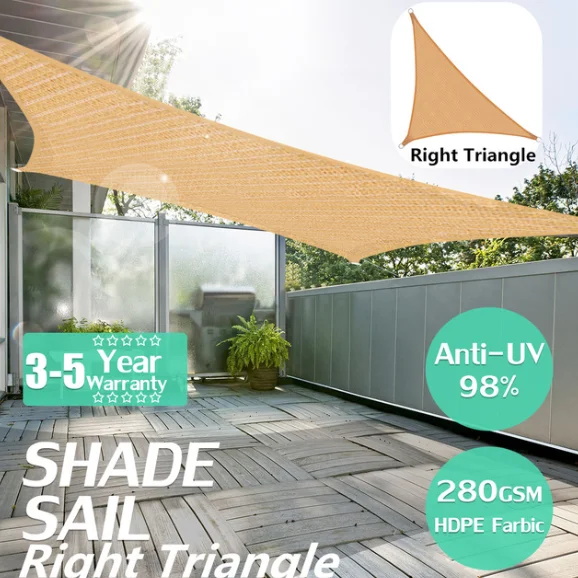 

300D Waterproof Polyester Rectangle Awning Sun Shading Net Sun Shade Sail Outdoor Sun Shelter Black Grey Color