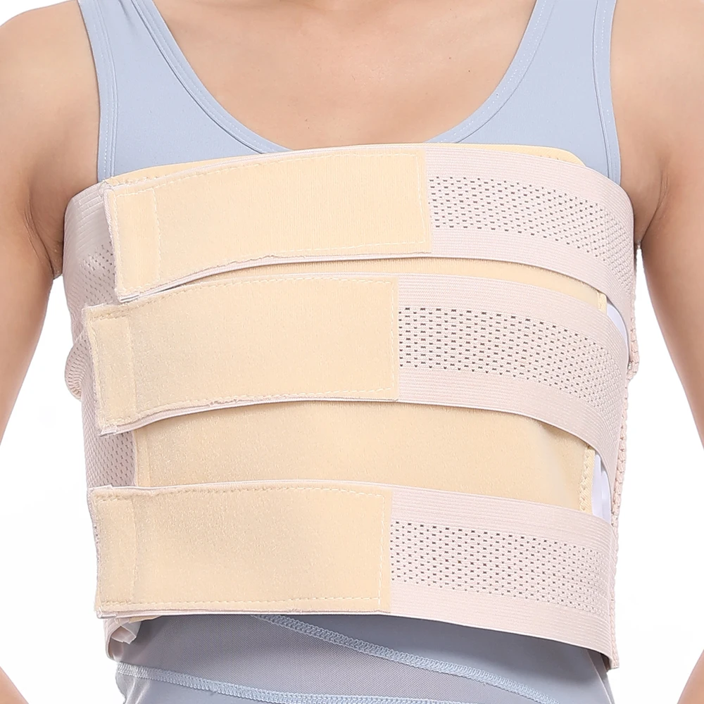 

Post-Mastectomy Thoracic Rib Belt with Breast Pressure Bandage Compression Fixation Bound Tape