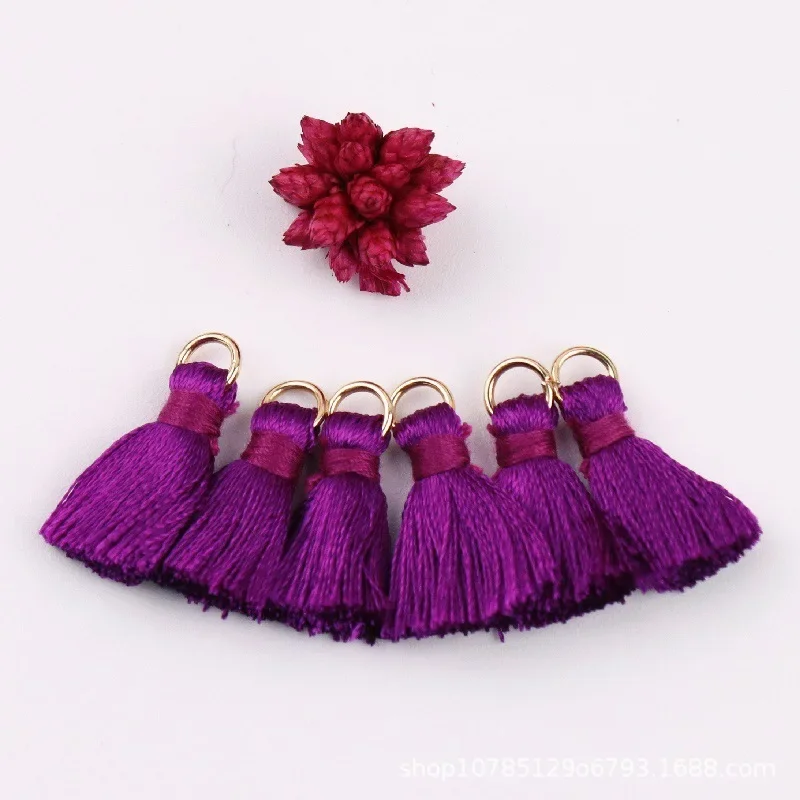 20pcs Polyester Trim Fringe Tassel Sewing Curtains Accessories DIY Keychain Cellphone Straps Pendant Tassels for Jewelry Making