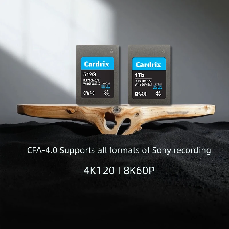 بطاقة ذاكرة Cardrix CFA cfexpress من النوع A مناسبة لسوني a7m4/a7s3/a7r5/a1/fx3
