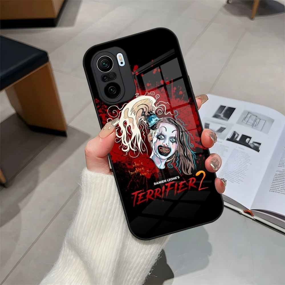 Horror Movie Terrifier Phone Case For Redmi 12c 13c 12 13 Note 13 Pro Plus 11 12 Pro 10 11s 12s Tempered Glass Cover