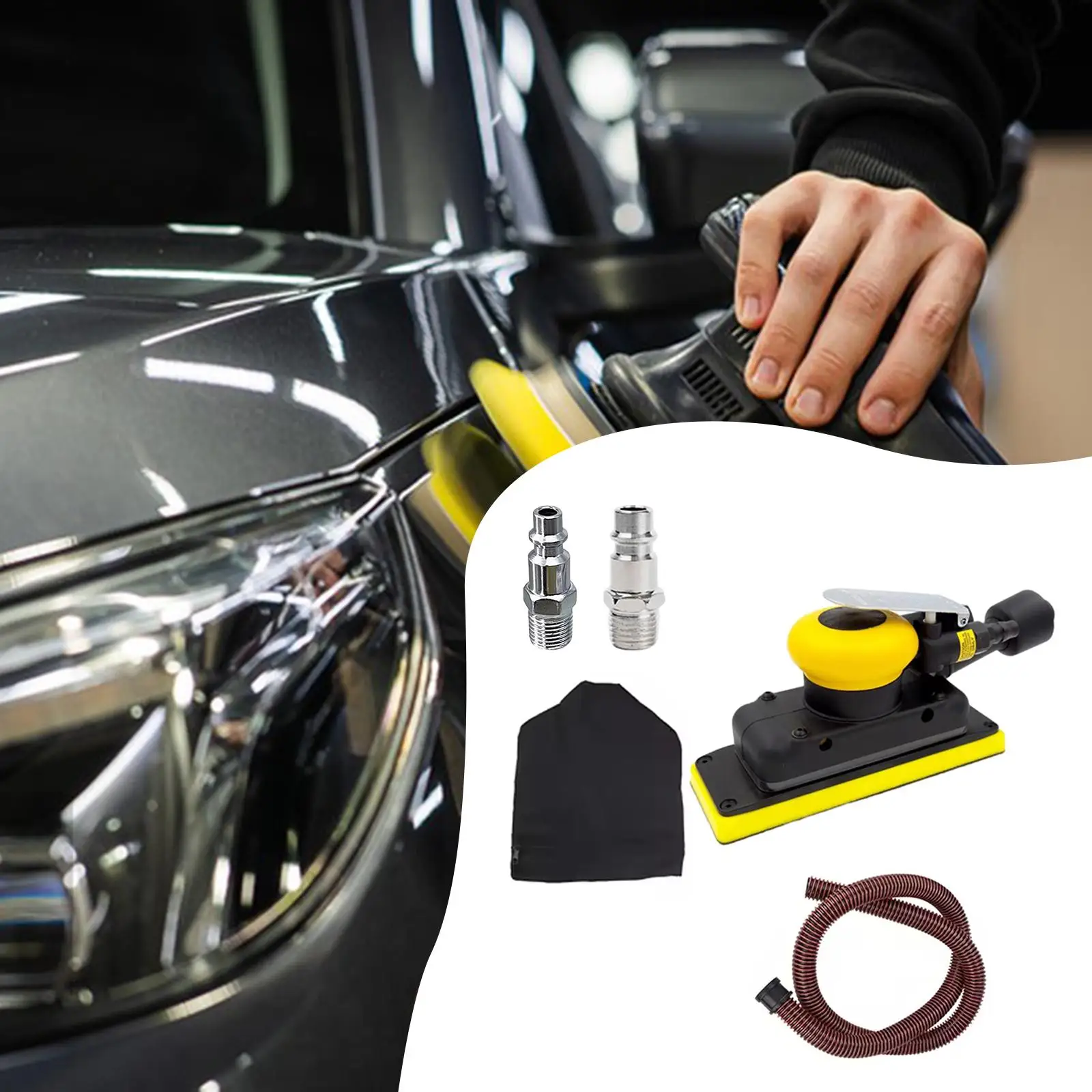 

Air Sander Rectangular Sanding Tool Multifunctional Ergonomic Orbital Sander