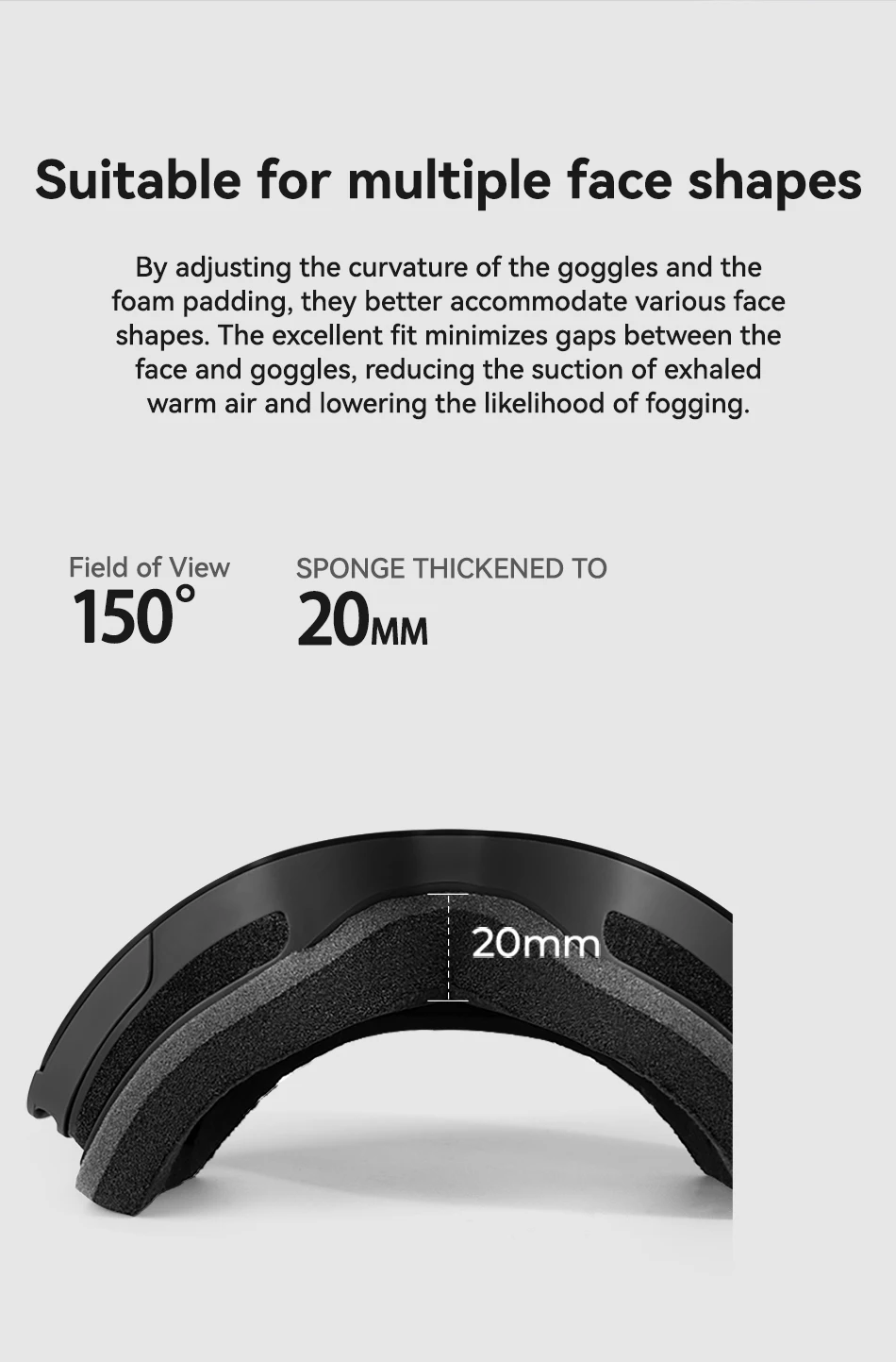 COPOZZ Winter Magnetische Skibrille Erwachsene Outdoor UV400 Schutz High-definition Anti-fog Abnehmbare Frauen Männer Snowboard Brille – Detail 9