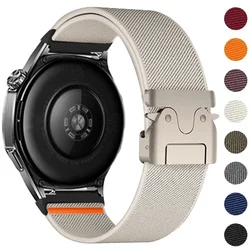 22mm 20mm Nylon Strap for Samsung Galaxy Watch 7 6 5 4 40mm 44mm 6Classic 47mm Elastic Band for Huawei Watch GT5 3 4Pro Bracelet