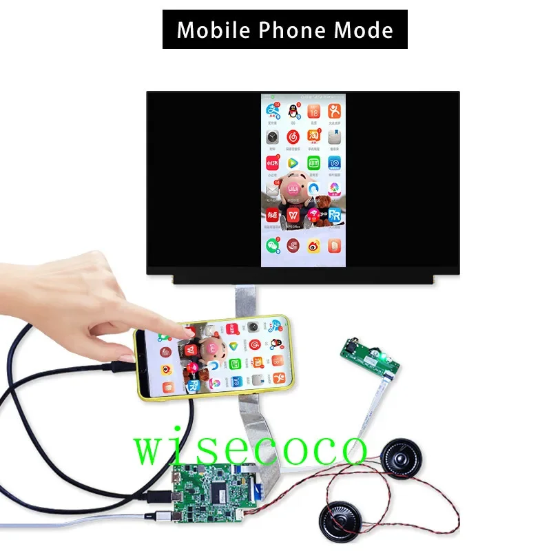 13.3 Inch LCD Screen Display IPS LQ133M1JW15 Type-C Audio Output EDP Controller Board Support Mobile Phone Tablet PC