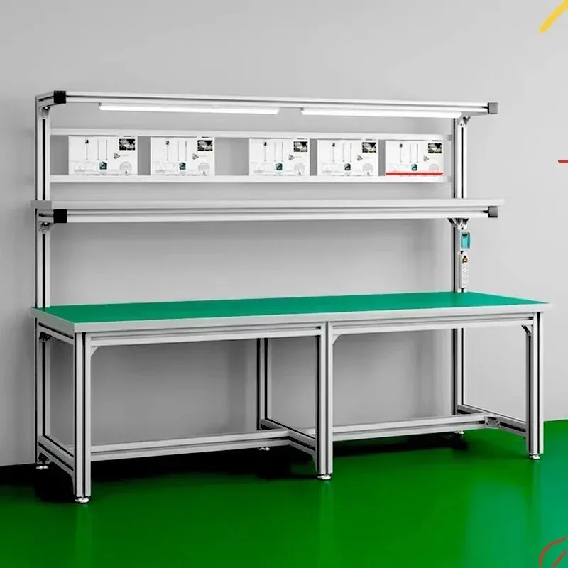 【2026】Anti-static Aluminum Alloy Workbench Factory Workshop Assembly Line Aluminum Profile Inspection Electronic Maintenance