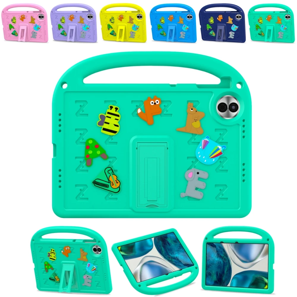 EVA Kids Case For Honor Pad 10 2025 12.1 inch HEY3-W00 HEY3-W10 Case Cartoon Letter Portable Shockproof Stand Tablet Cover #DR