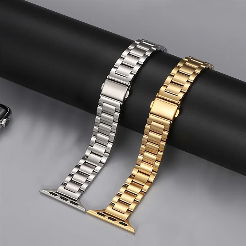 

Ремешок из нержавеющей стали для Apple Watch, ремешок 44 мм, 45 мм, 40 мм, 42-38-41 мм, тонкий металлический браслет ultra 2, 49 мм, iwatch series 8 7 6 SE 5 9