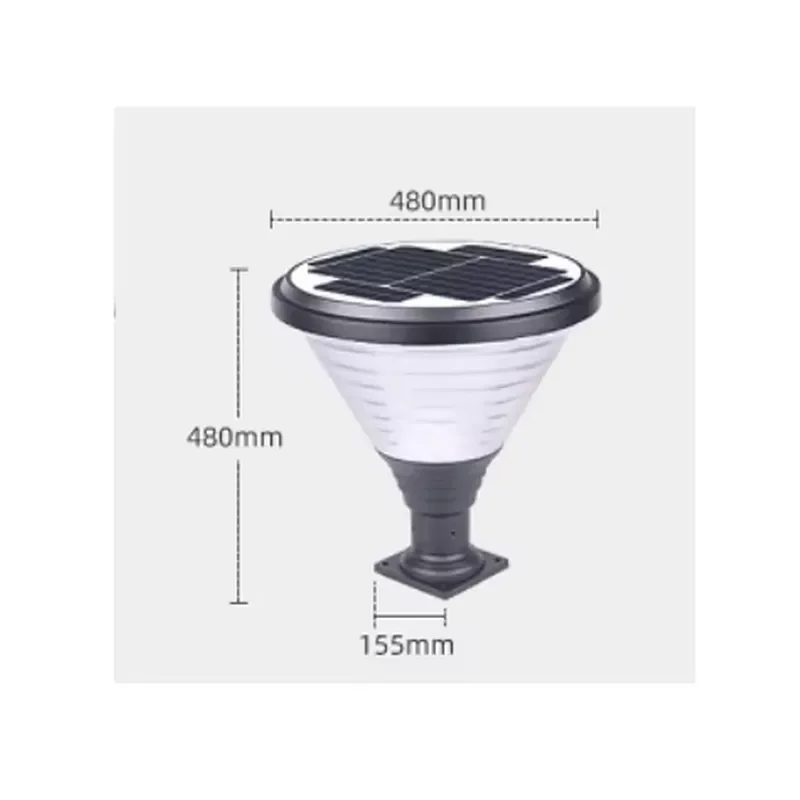 Easy Installation Garden Lighting Waterproof IP65 Outdoor LED Solar Decorative Pillar Light 2-Year Warranty Dual Color