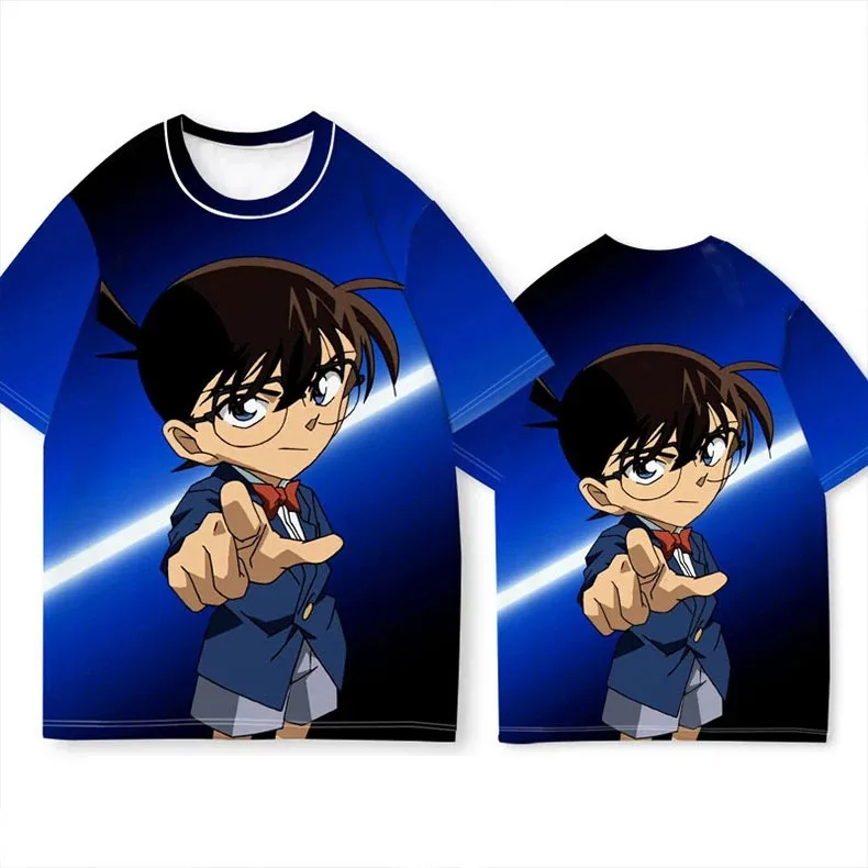 2026 Fashion New 3D Detective Conan T-shirt Men's Street Wear T