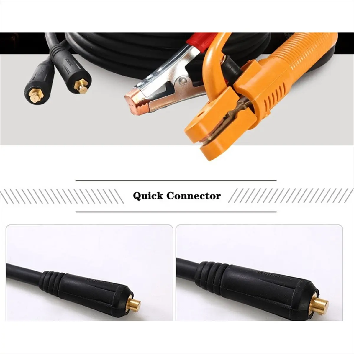 

(WSFS) 300A Groud Welding Earth Clamp Clip Set for Mig Tig ARC Welding Machine Electrode Holder Cable + Earth Clamp Cable