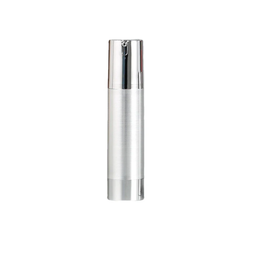 15/30/50ml Silver Lotion Bottle Empty Vacuum Pump Bottles Portable Facial Cream Airless Bottle Cosmetics Spray Refillable Bottle image 3