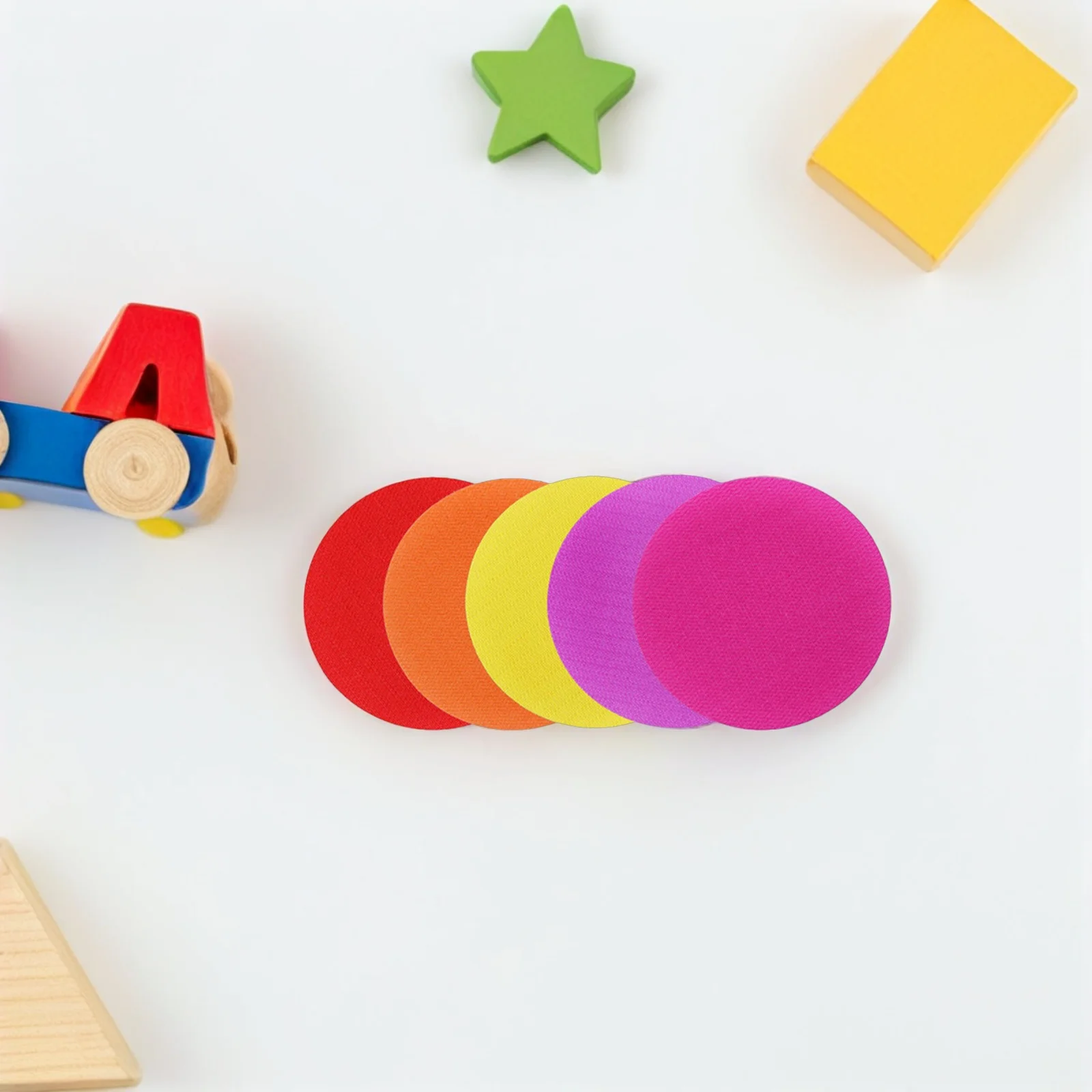 

40pcs Carpet Spot Markers 100mm Circle Floor Dots for Classroom Carpet Circles Spots Dots for Preschool Teacher Flexible Seating
