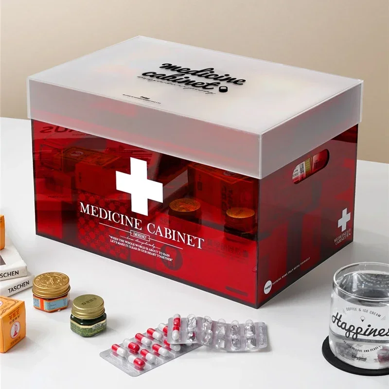 Medicine Box Family Box First Aid Kit Full Set of Drug Storage Box Multifunctional Food Storage Large Capacity