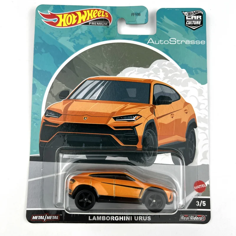 Hot Wheels Premium Cars AutoStrasse MERCEDES-BENZ 280 SEL/ BMW M3 E46/ LAMBORGHINI URUS 1/64 Collection Die-cast Model FPY86