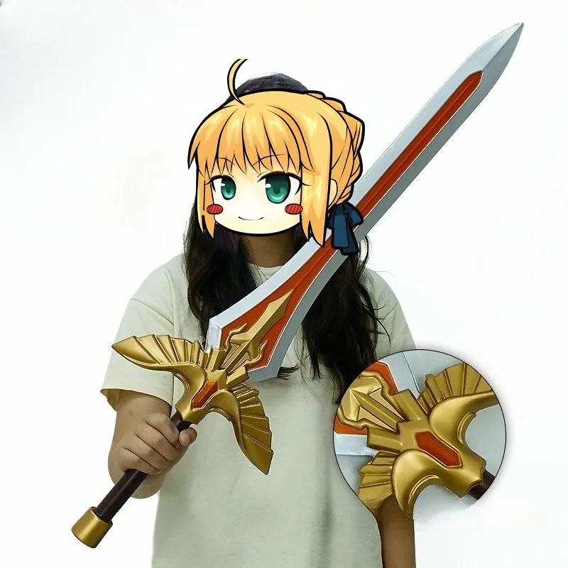 Excalibur – épée en PU de 80cm, modèle de périphériques de jeu, ornements de bureau, Collection artisanale, accessoires Cos, cadeaux d'anniversaire, jouets pour enfants, nouvelle collection