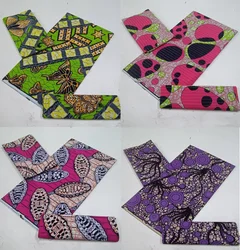 100% cotton high quality tissu 6yards Ankara African prints batik pagne real wax fabric African style