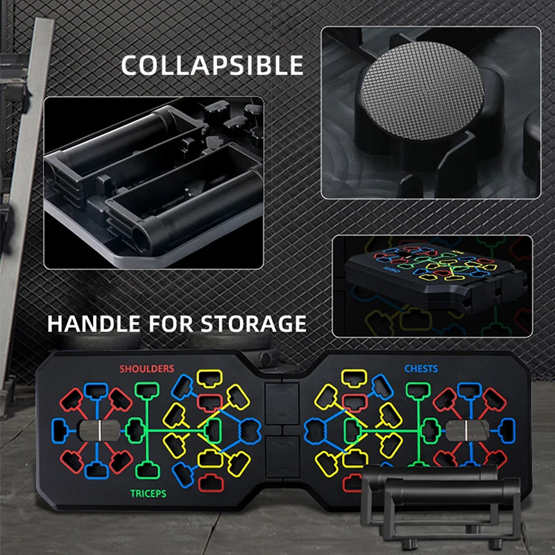 ポータブル多機能プッシュアップボードフィットネスと筋力トレー - Push Up Board Foldable Multi Function のレビューと価格